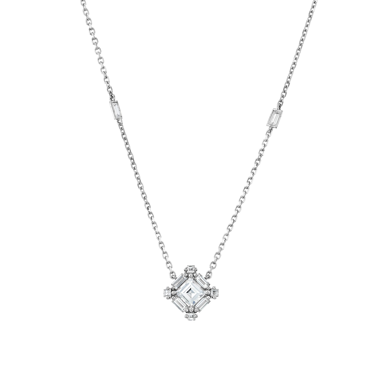 שרשרת יהלומים קארה ובאגט