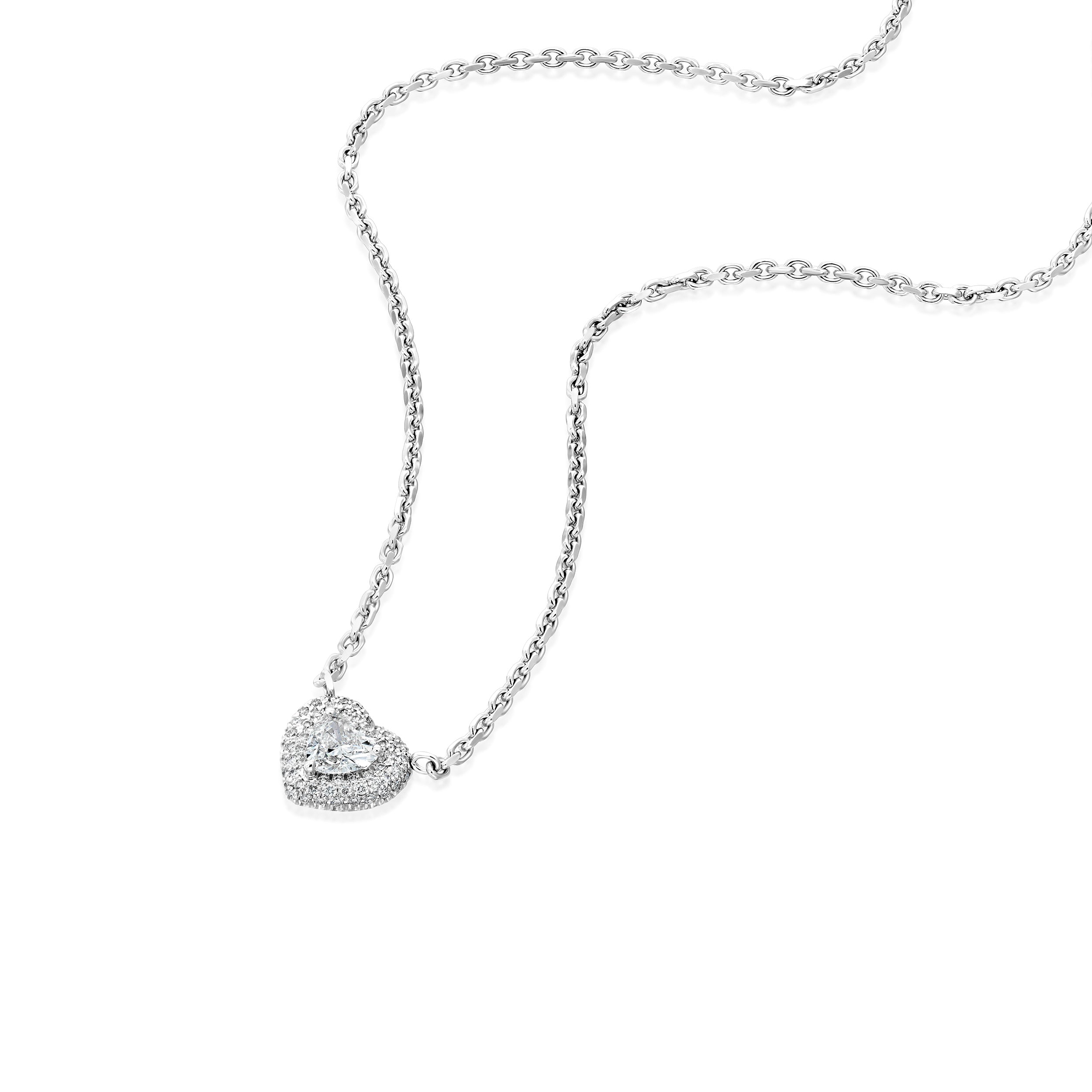 שרשרת יהלומים בצורת לב