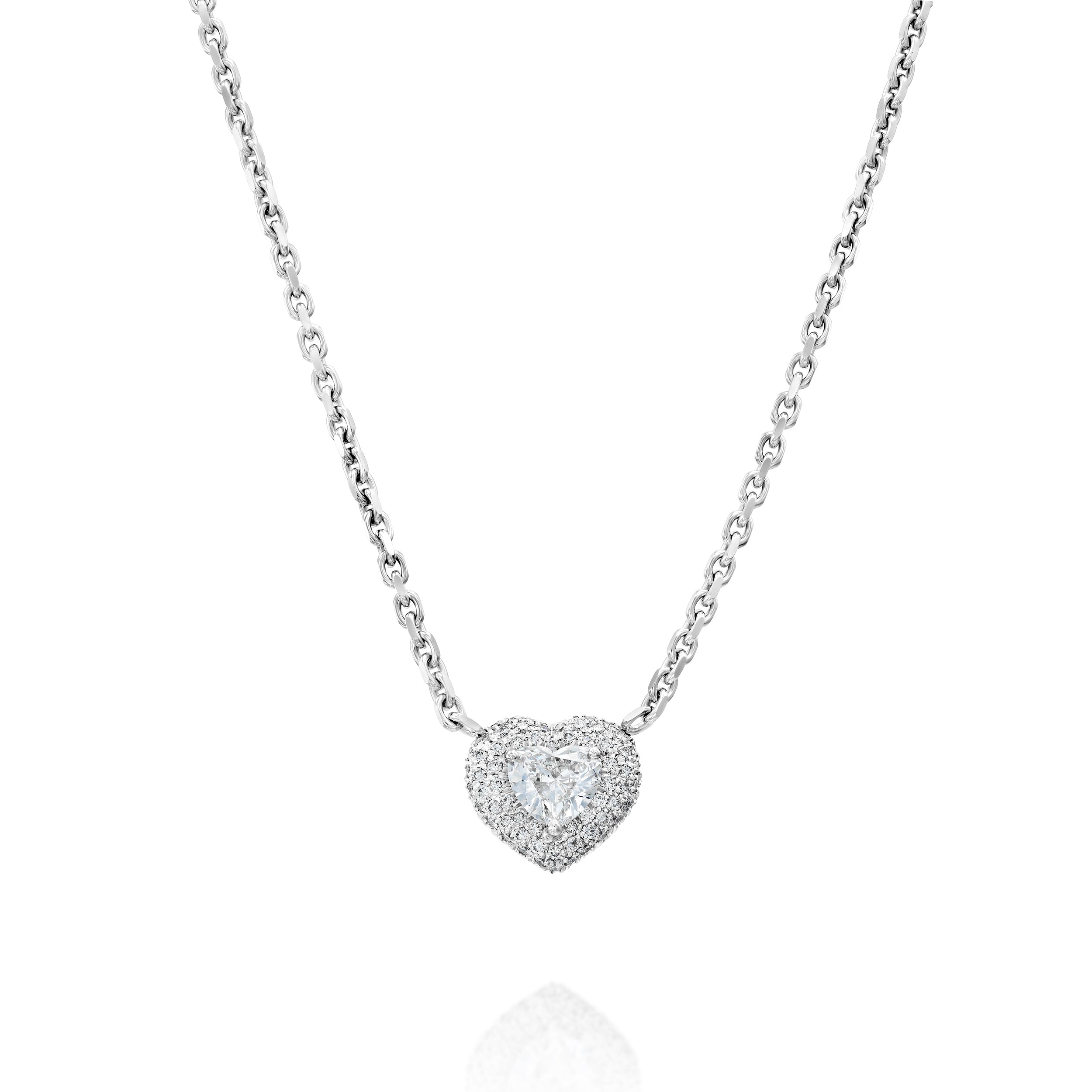 שרשרת יהלומים בצורת לב