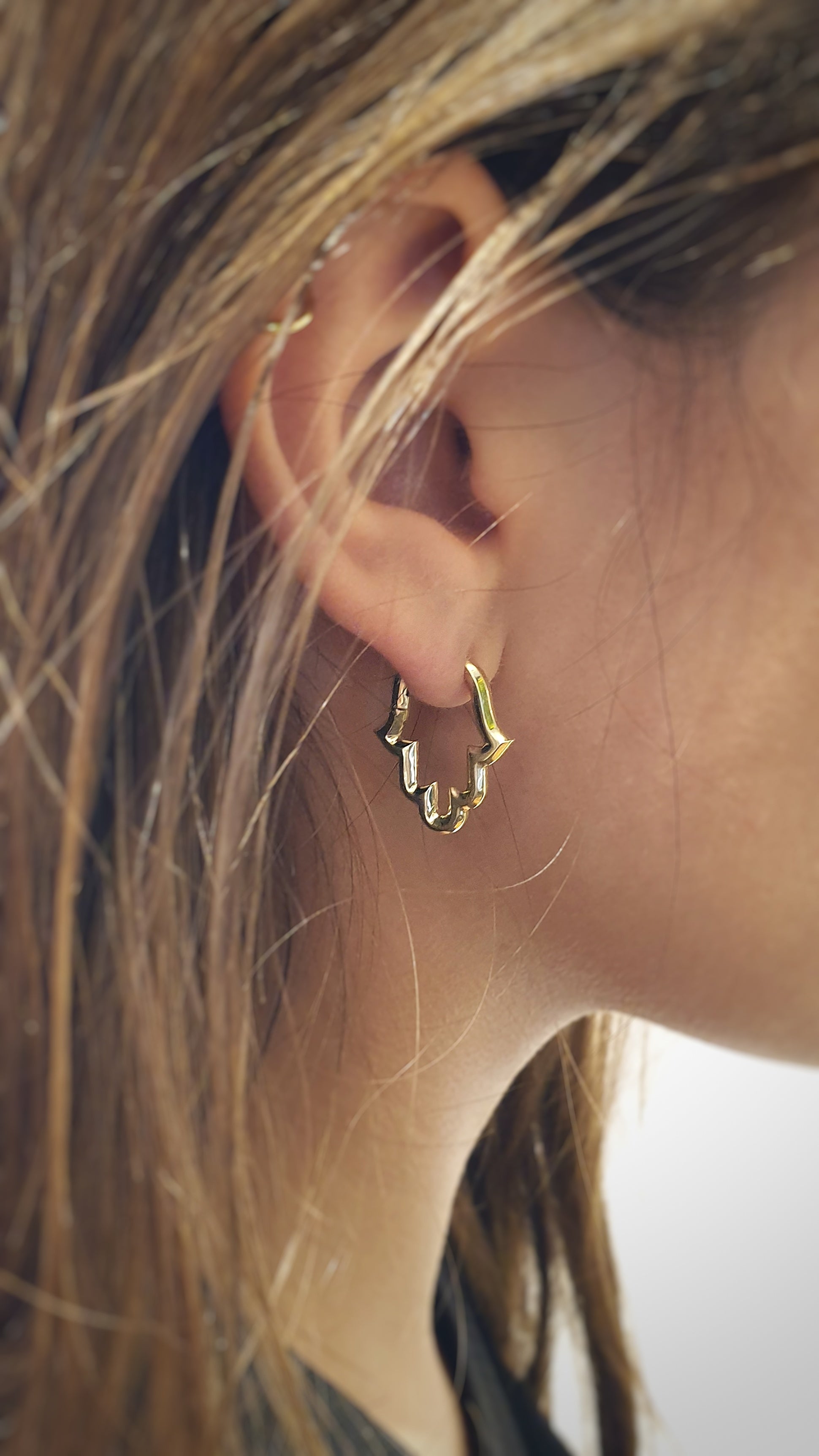 עגילי חישוק חמסה M