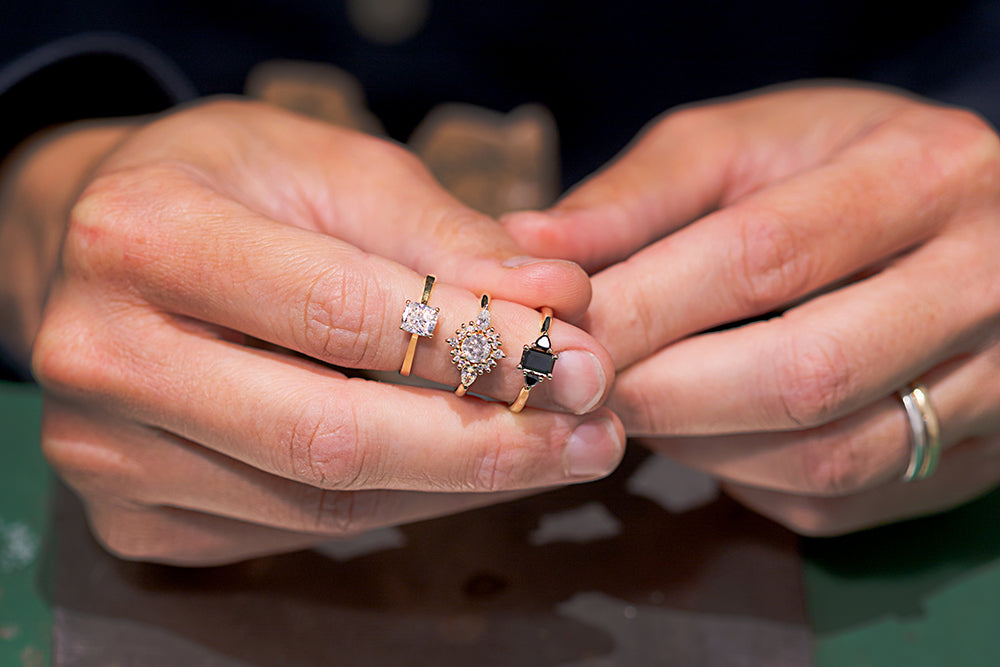 טבעת יהלום 1 קראט וזהב 18 קראט